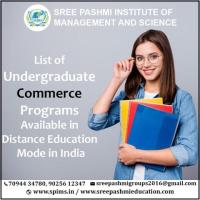 List of Undergraduate Commerce Programs Available in Distance Education Mode in India