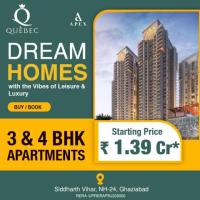 Apex Quebac  offer  Reasonable  Price on 3 BHK Apartments in Ghaziabad