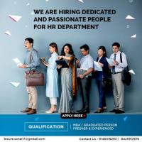 We are hiring dedicated and passionate people for HR Department