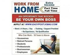 Work from home jobs, Earn Rs.350/- Per hour