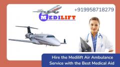 Search the Lowest Fare Medilift Air Ambulance in Ranchi with Doctor