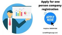 Apply for one-person company registration